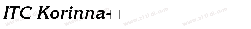 ITC Korinna字体转换